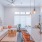 kitchen with island and seating